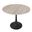 Bristol Bistro Table In Black Natural Wood Top
