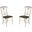 British Isles Chalk Cocoa Bean Napoleon Side Chair Set of 2