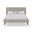 Britney California King Upholstered Platform Bed In Light Grey