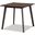 Britte Mid-Century Modern Dark Oak Brown Finished Square Wood Dining Table