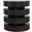 Brix Floating Sculpture Layered Round End Table In Espresso