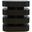 Brix Floating Sculpture Layered Square End Table In Espresso