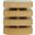 Brix Floating Sculpture Layered Square End Table In Oak