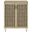 Brixton 2-Door Entryway Shoe Storage Cabinets In White Oak