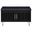 Brixton 2-Door Padded Entryway Shoe Storage Bench In Black