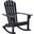 Brizio Adirondack Rocking Chair in Black