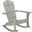 Brizio Grey Wash Adirondack Rocking Chair