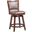 Broadmoor 24 Inch Swivel Counter Stool In Cappuccino