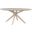 Brockton Oval Dining Table In White Wash