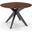 Brockton Round Dining Table In Black/Brown