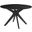 Brockton Round Dining Table In Black