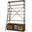 Brodie Ii Medium Brown Wood Copper Ladder Four Shelf Shelving Unit