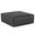 Brody Extra Large Coffee Table Pouf In Distressed Black