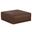 Brody Extra Large Coffee Table Pouf In Distressed Dark Brown