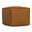 Brody Square Pouf In Tan