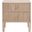 Bronze Bay Highland 2 Drawer Nightstand In Natural Oak