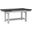 Brook Bay Trestle Table Set In Textured White With Carbon Gray Top
