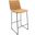 Brooklyn 29.9 Inch Leather Barstool In Light Brown