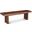 Brooks 102 Inch Bench In Americano Frame