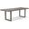 Brooks 40 x 92 Inch U Base Dining Table In Sandblasted Grey Top And Pewter Base