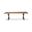 Brooks 92 Inch x Base Dining Table In Teak and Pewter