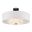 Brookside 30 Inch Ceiling Fan with LED Light Kit and Handheld Remote In Matte Black and Fresh White