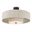 Brookside 30 Inch Ceiling Fan with LED Light Kit and Handheld Remote In Matte Bronze and Cream