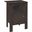 Brown Oak Night Stand With Storage