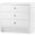 Bryant 3-Drawer Side Table In White Pearl
