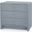 Bryant Linen 3-Drawer Side Table In Winter Gray