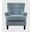 Bryson Upholstered Accent Chair with Nailhead Trim In Blue