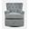 Bryson Upholstered Swivel Chair with Nailhead Trim In Ash