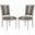 Buchanan Beige and Rustic Grey 19 Inch French Brasserie Linen Side Chair Set of 2