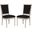 Buchanan Black and Rustic Grey French Brasserie Velvet Rect Side Chair Set of 2