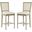 Buchanan Light Beige Rectangle Bar Stool Set of 2