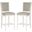 Buchanan Light Grey and Cream Rectangle Bar Stool Set of 2