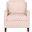 Buckler Peach Pink and White Club Chair
