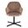 Buena Swivel Accent Chair In Black and Brown