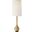 Bulb Vase Table Lamp In Brushed Brass