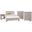 Bungalow Dover Grey and Folkstone Upholstered Panel Bedroom Set
