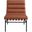 Burke Vegan Leather Accent Chair In Cognac