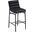 Burke Vegan Leather Barstool In Black