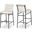 Burke Vegan Leather Barstool In Cream