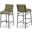 Burke Vegan Leather Barstool In Olive Green