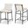 Burke Vegan Leather Counter Stool In Cream