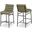 Burke Vegan Leather Counter Stool In Green