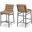 Burke Vegan Leather Counter Stool In Tan