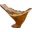 Burled Vase In Brown