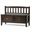 Burlington Solid Wood Entryway Storage Bench with Drawers In Mahogany Brown