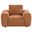 Burnett Chenille Upholstered Accent Chair In Burnt Orange